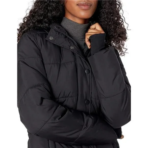 Women's Heavyweight Long-Sleeve Hooded Puffer Coat - Picture 5 of 6